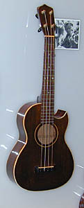 Gibson tenor ukulele modified with a cutaway, used by Lyle Ritz on the Verve recordings